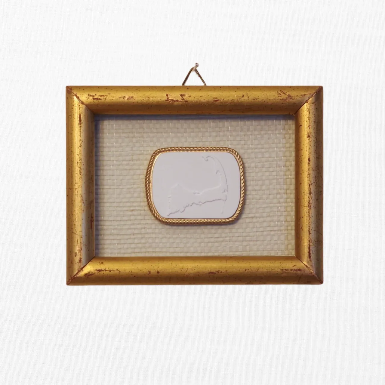 Golden Cape - Cape Cod Map Framed Intaglio