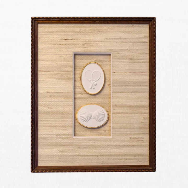 Seaside Duo - Tennis & Scallop Intaglios
