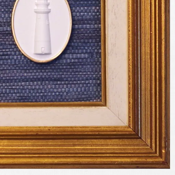 Harborside Beacon - Sankaty Lighthouse Framed Intaglio, view 2