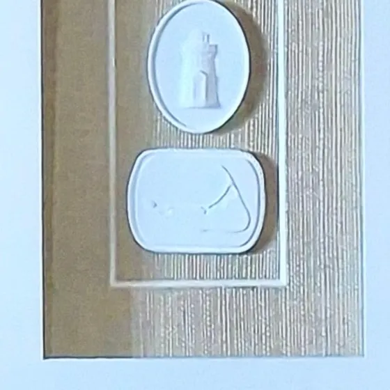 Seaside Markers - Vertical Cape & Islands Framed Intaglios, view 2
