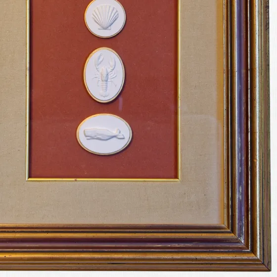 Coastal Trio - Framed Sea Intaglios, view 2
