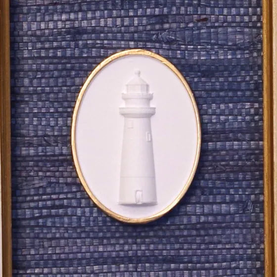 Harborside Beacon - Sankaty Lighthouse Framed Intaglio, view 3