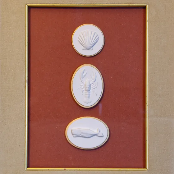 Coastal Trio - Framed Sea Intaglios, view 3