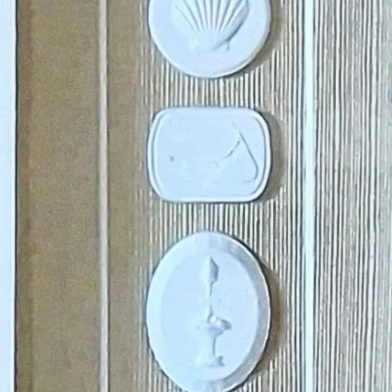Coastal Column - Nautical Motif Vertical Framed Intaglios, view 3