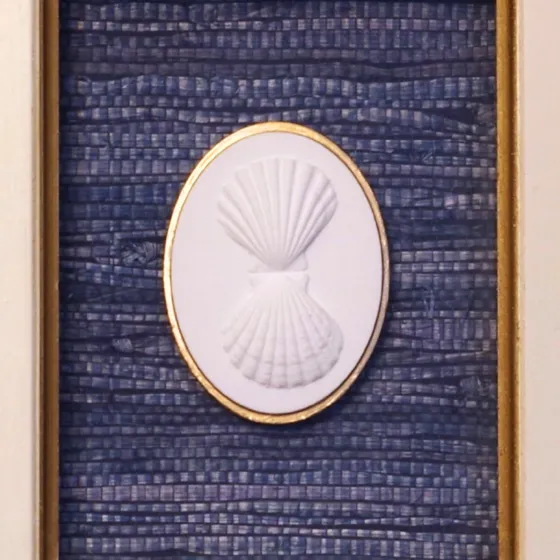Tidepool Tokens - Twin Shells Framed Intaglio, view 3