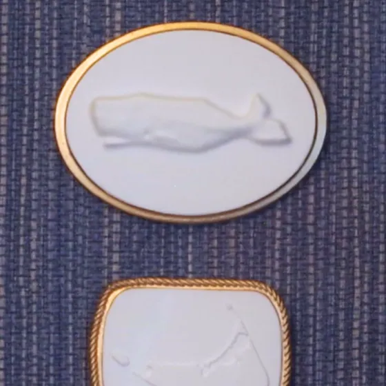 Mariner's Trio - Whale, Nantucket & Tall Ship Framed Intaglios, view 3