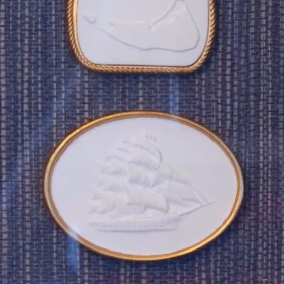 Mariner's Trio - Whale, Nantucket & Tall Ship Framed Intaglios, view 4