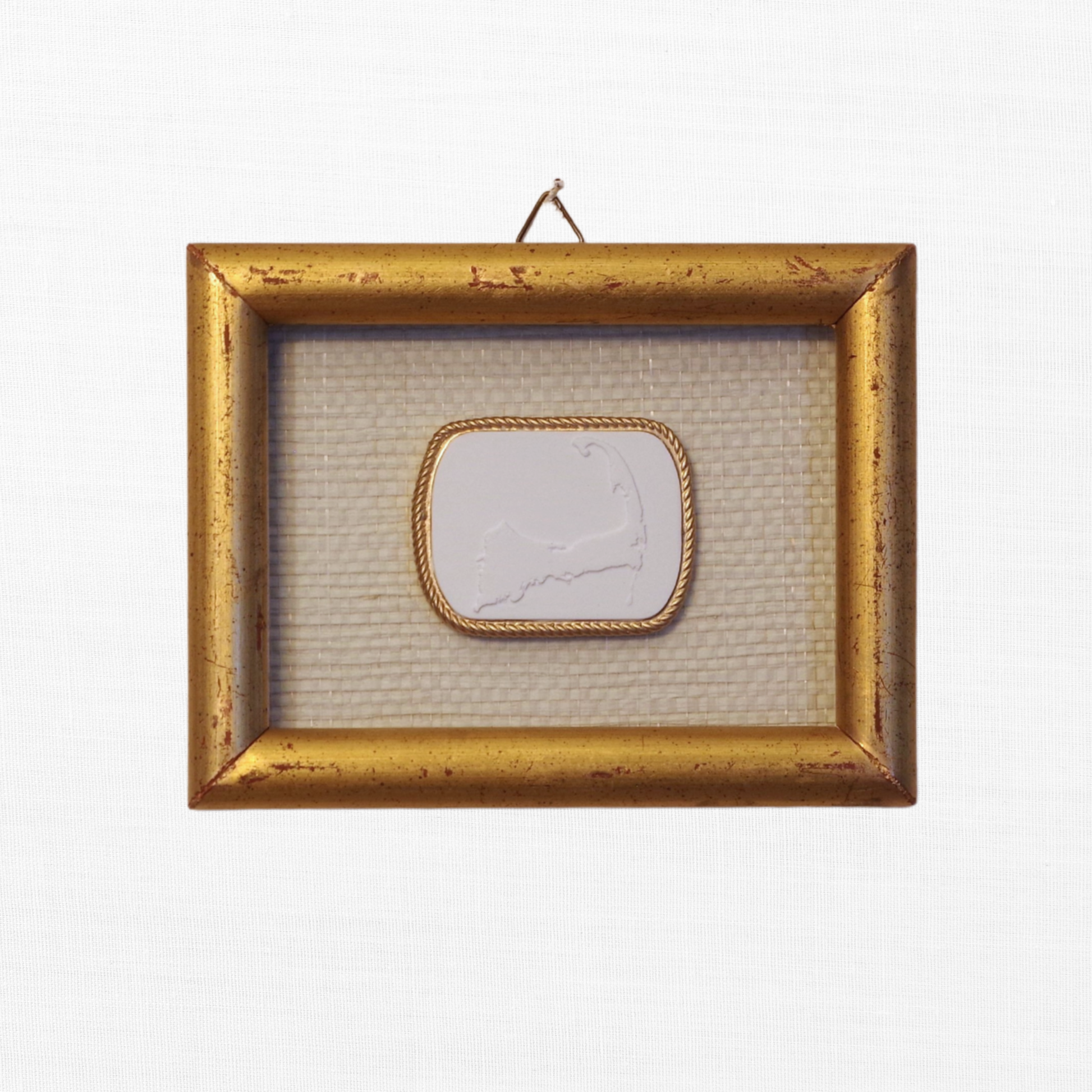 Golden Cape – Cape Cod Map Framed Intaglio