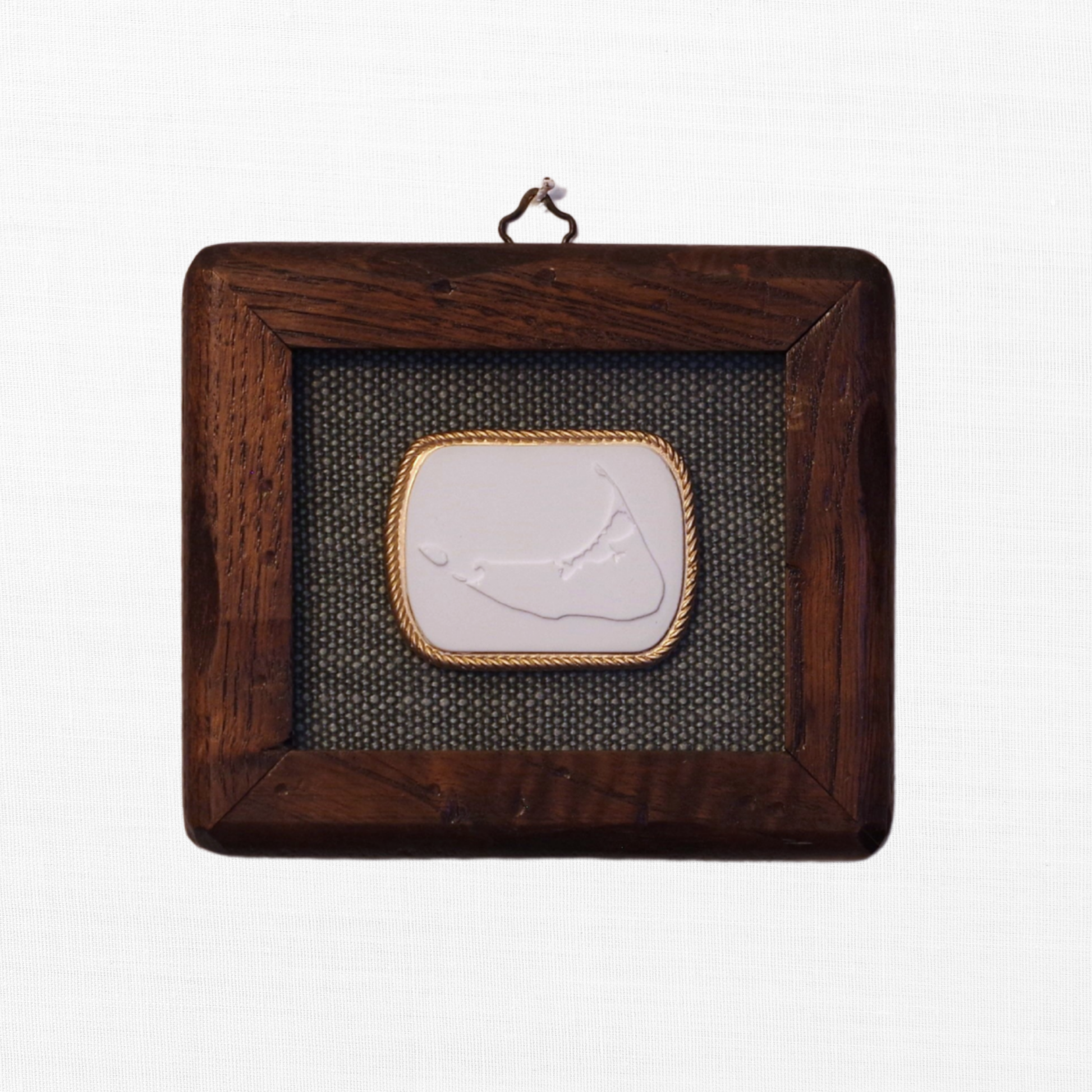 Island Outline – Nantucket Map Framed Intaglio