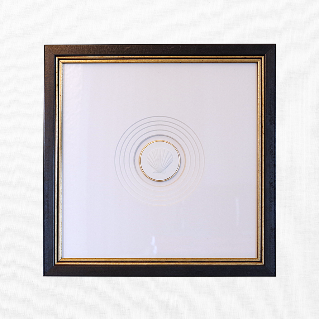 Scallop · Handcrafted Black Frame · White Matboard