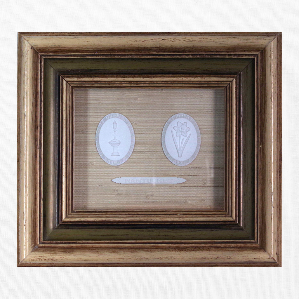 Nantucket Heritage - Fountain, Daffodil & Nameplate Deep-Set Intaglios