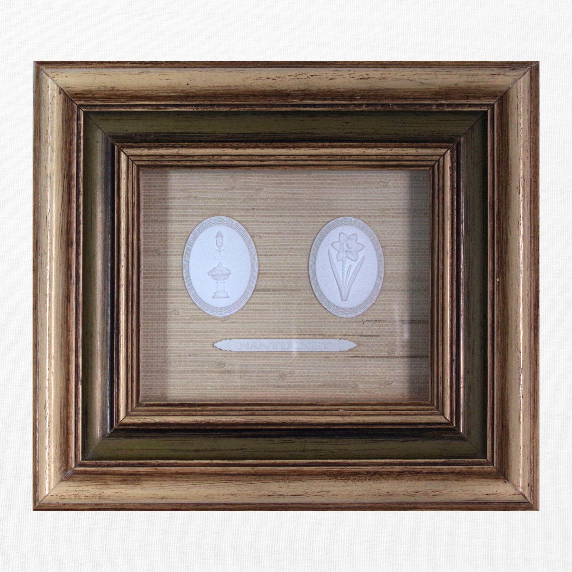 Nantucket Heritage - Fountain, Daffodil & Nameplate Deep-Set Intaglios