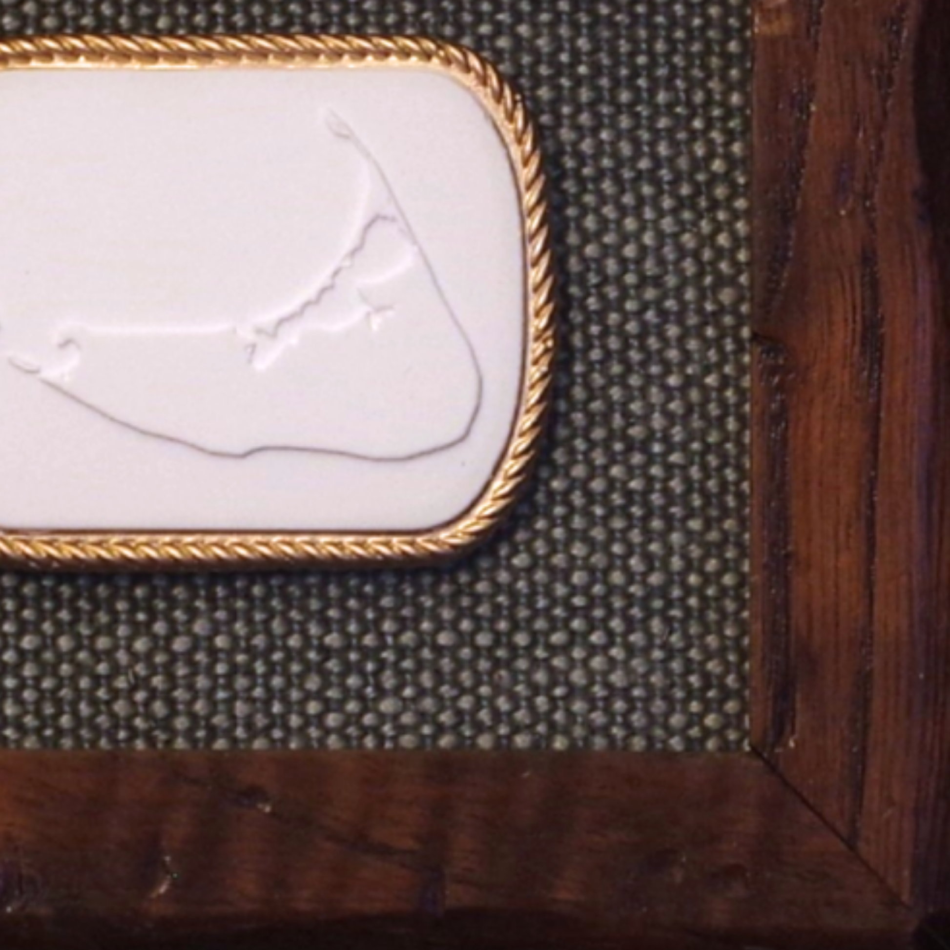 Island Outline – Nantucket Map Framed Intaglio