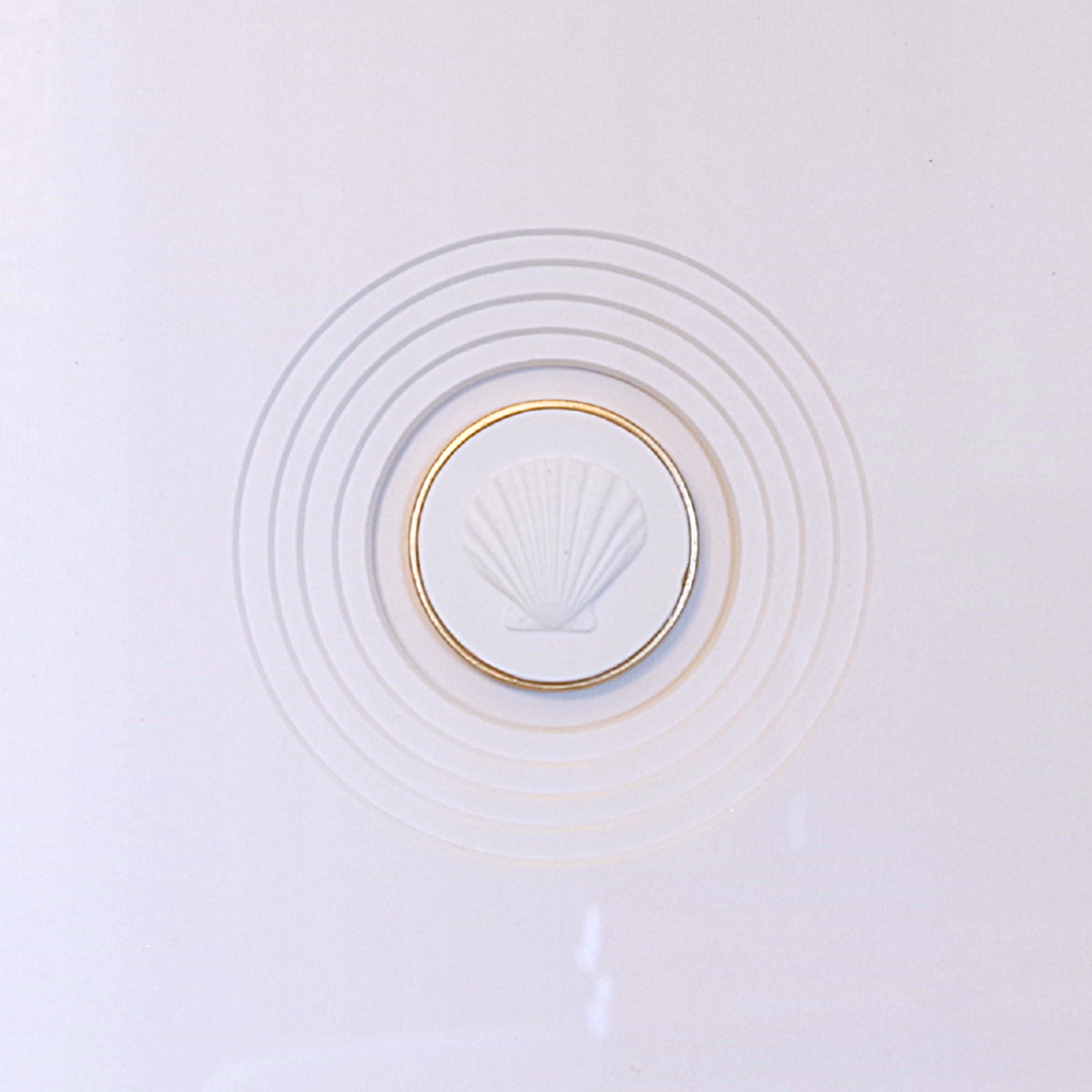 Scallop · Handcrafted White Frame · White Matboard
