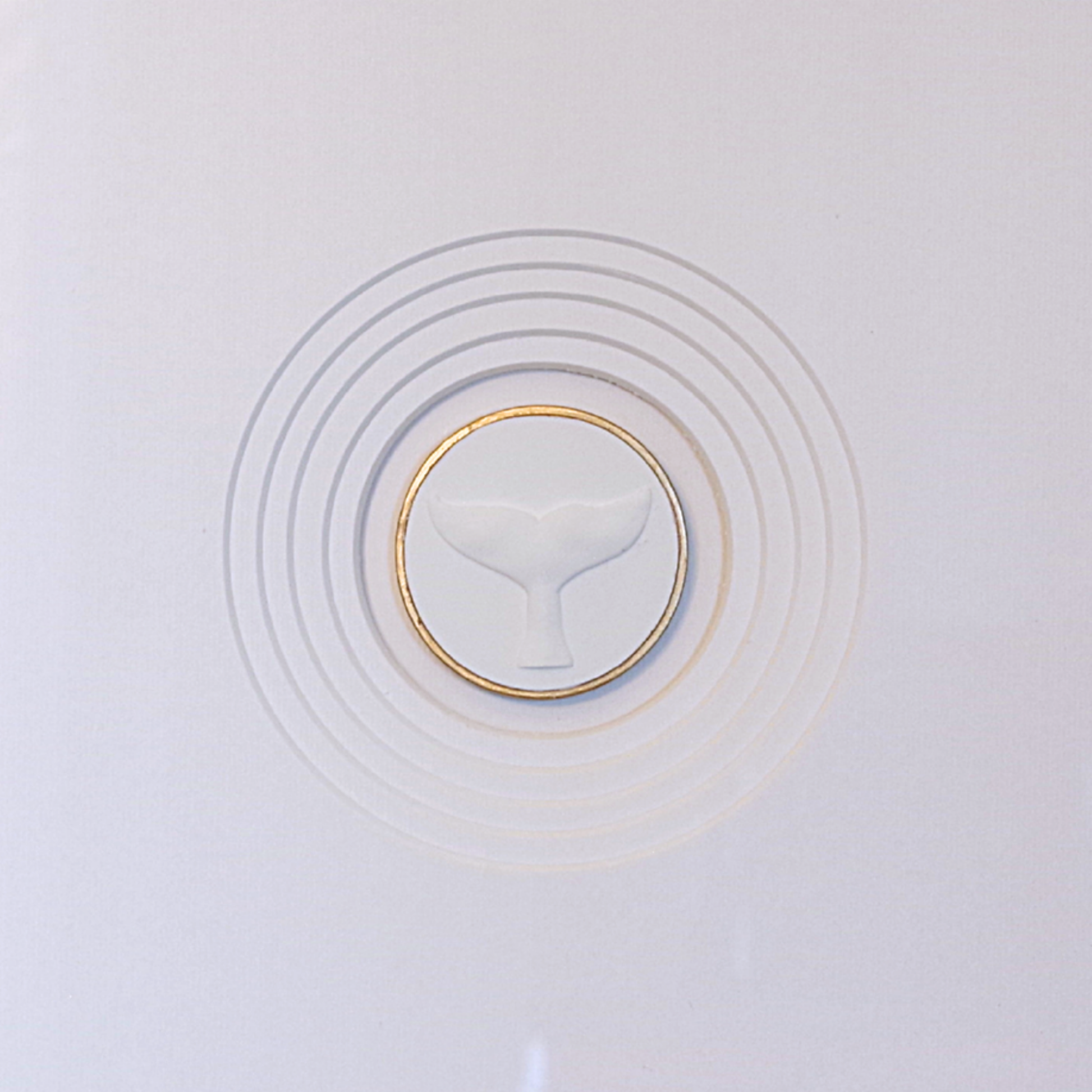 Whale Tail · Handcrafted Black Frame · White Matboard