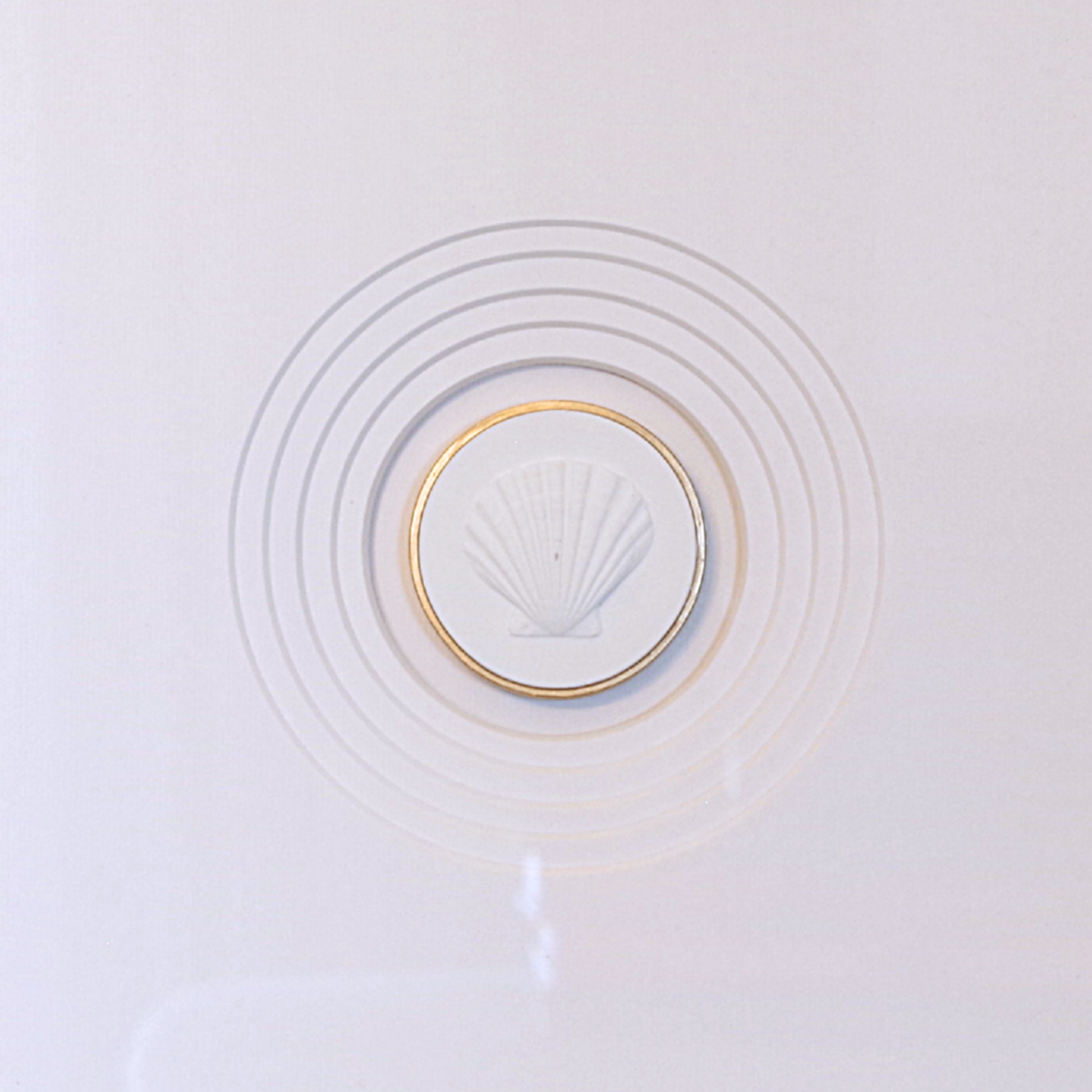 Scallop · Handcrafted White Frame · White Matboard