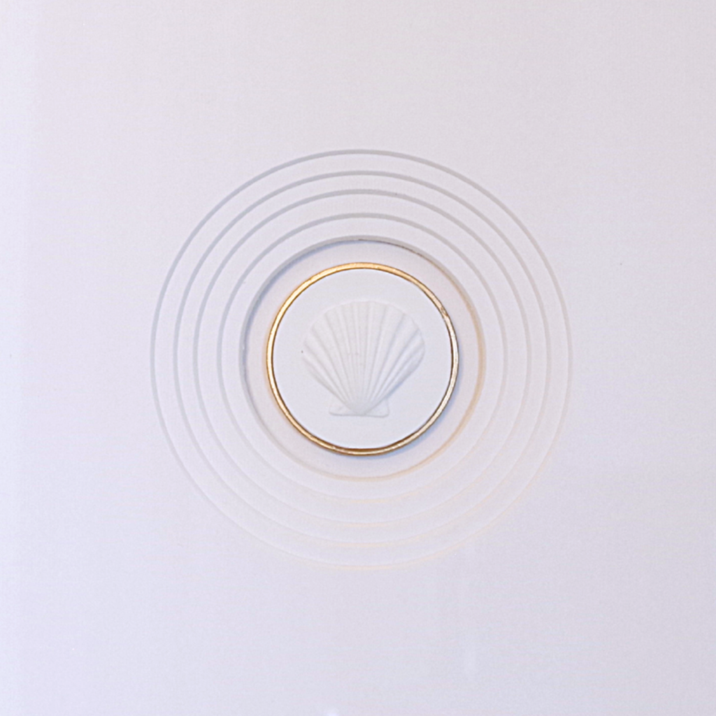 Scallop · Handcrafted Black Frame · White Matboard