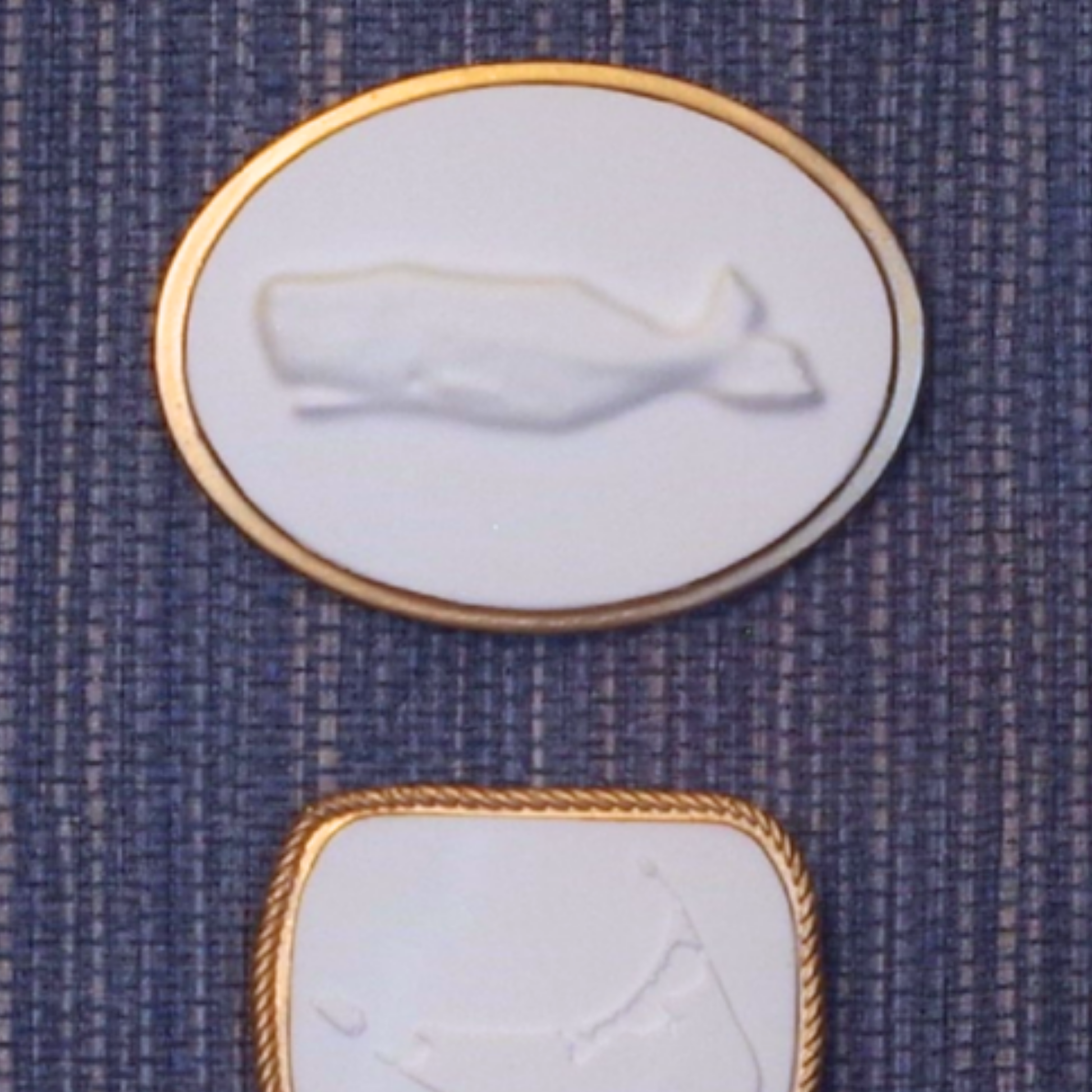 Mariner’s Trio - Whale, Nantucket & Tall Ship Framed Intaglios