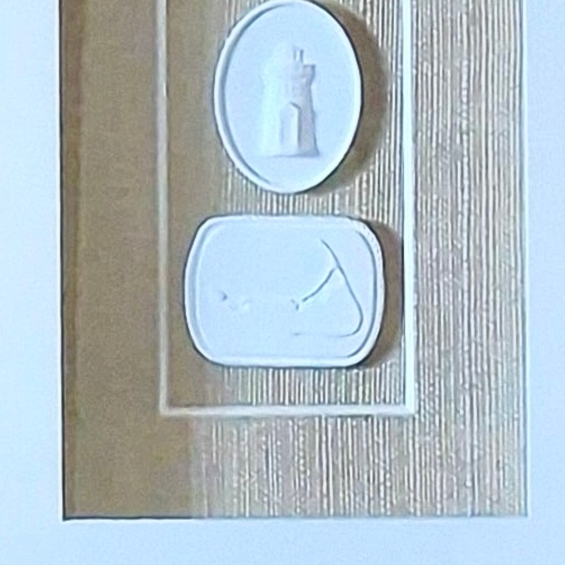 Seaside Markers – Vertical Cape & Islands Framed Intaglios