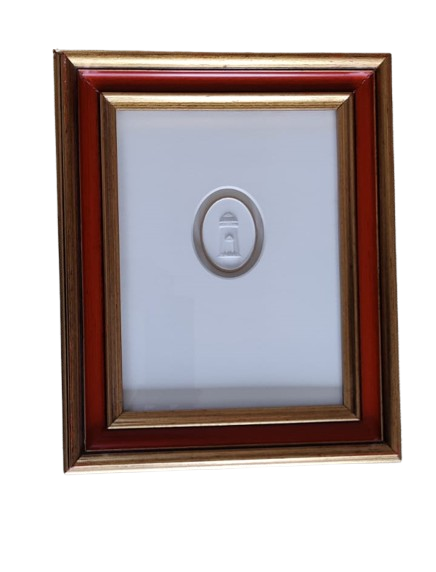 Framed Lighthouse Intaglio – Nautical Elegance