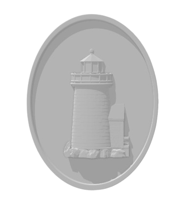 Beacon of the Coast – Lighthouse Intaglio Side